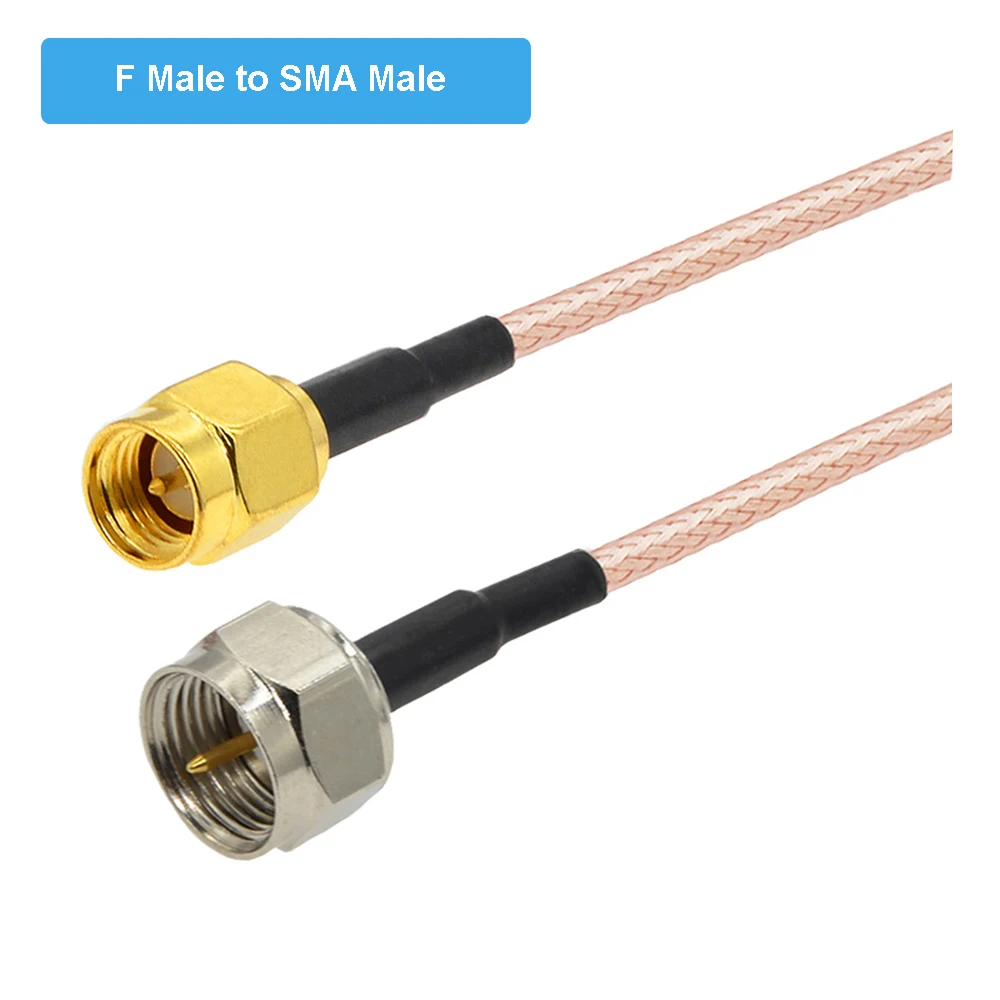 2PCS 5M F Male TV Plug to SMA Male Pin RF Connector RG316 Pigtail Cable WIFI Antenna Router Extension Cable RF Coaxial Jumper
