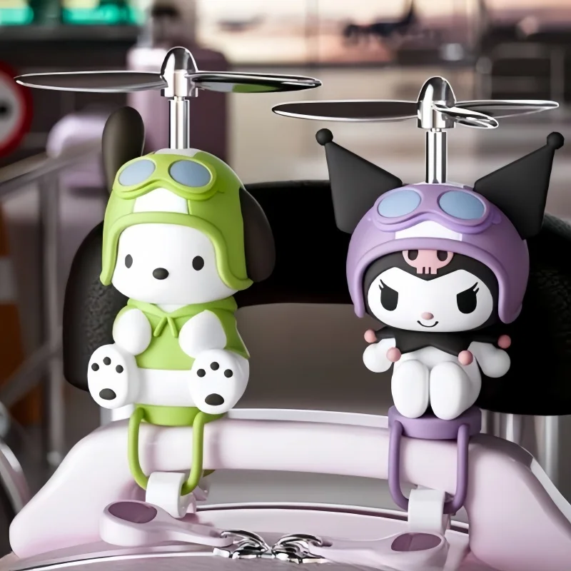 

Sanrio Bamboo Dragonfly Series Electric Scooter Bicycle 3d Ornament Cartoon Kuromi Pochacco Cinnamoroll Decorations Gift Toy