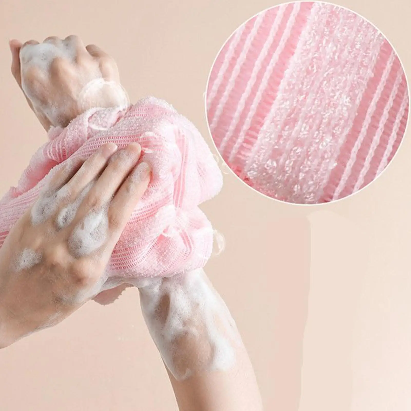 Rubbing Washcloth Bath Quick-Drying Nylon Towel Brush for Back Towels Exfoliating Scrub Shower Body Bathroom Accessories