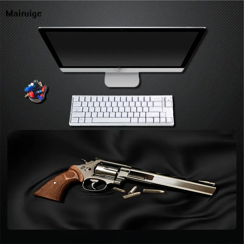 

Mairuige Black Background Revolver Mouse Pad Precision Large Size Locking Edge Pad Game Speed Keyboard Mouse Pad Rubber Fabric