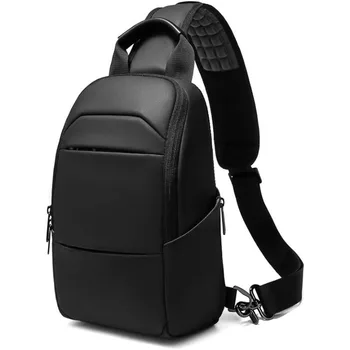 남성용 숄더백, 소형 슬링 메신저 백, 발수 크로스 바디 체스트 백, 러닝 하이킹 자전거 데이팩