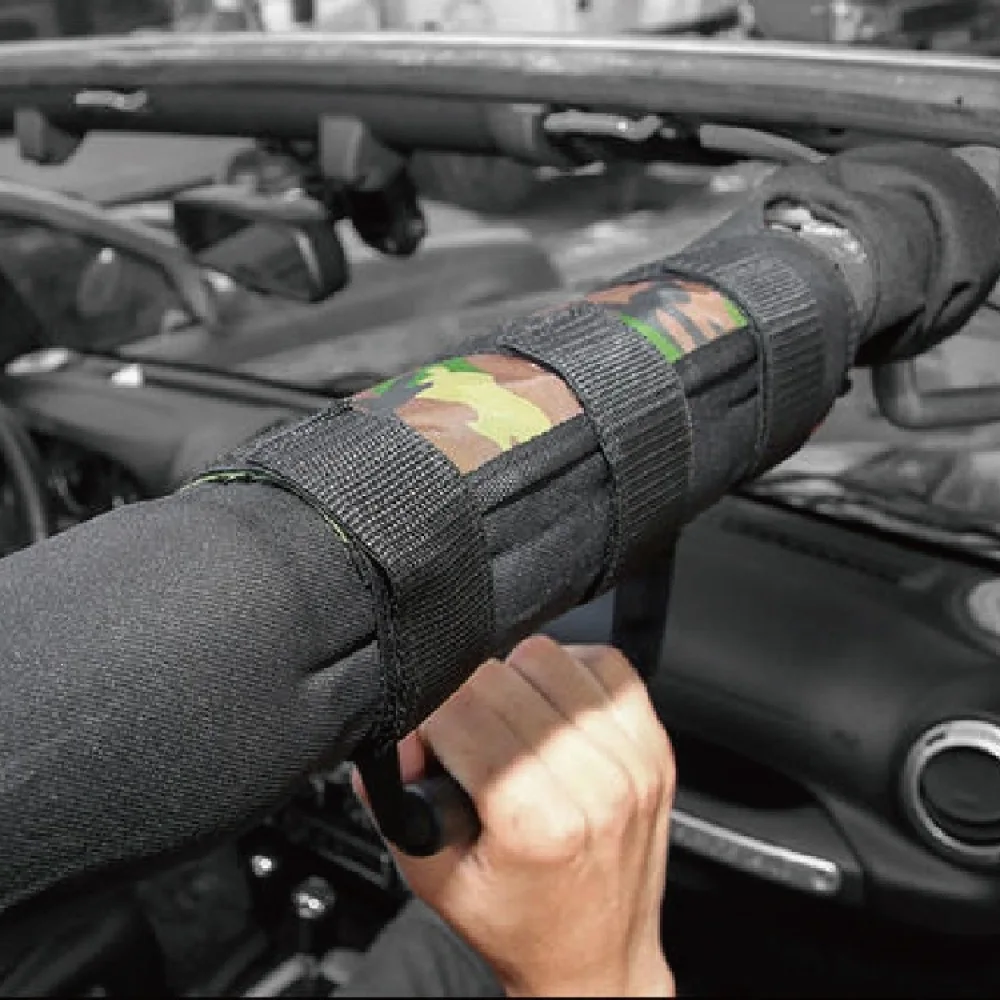 Universal Car Roof Grab Handle For Jeep Wrangler Interior Door Assist Grip Durable Oxford Fabric Safety Support Handle Rail