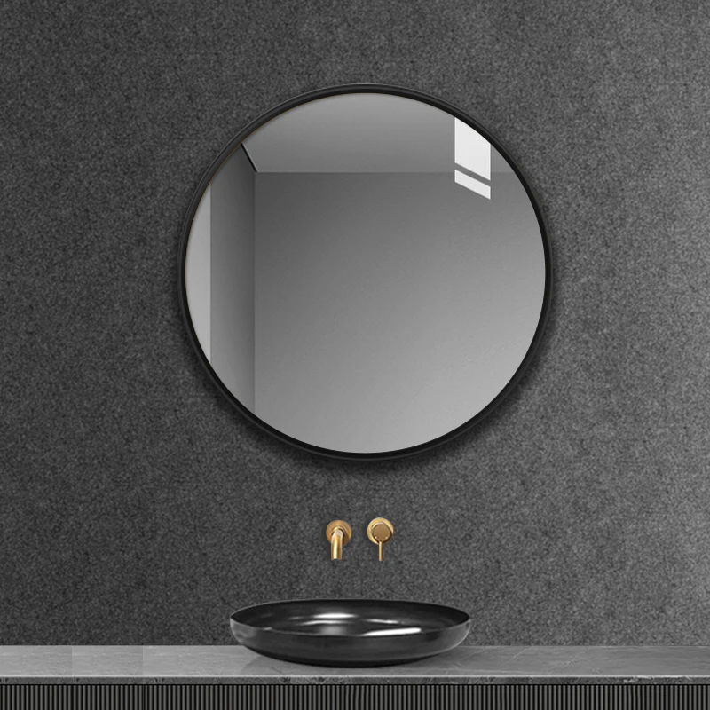 

Luxury Hanging Wall Mirrors Circular Toilet Elegant Modern Decorative Mirrors Design Round Espelho Adesivo De Parede Decorations