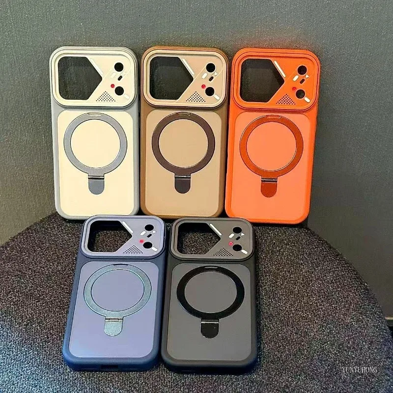 

Luxurious Stylish For Magsafe Mech Magnet Holder Is Suitable for Apple11 12 13 14 15 16 17Promax Pro Air Plus Protective Cases.