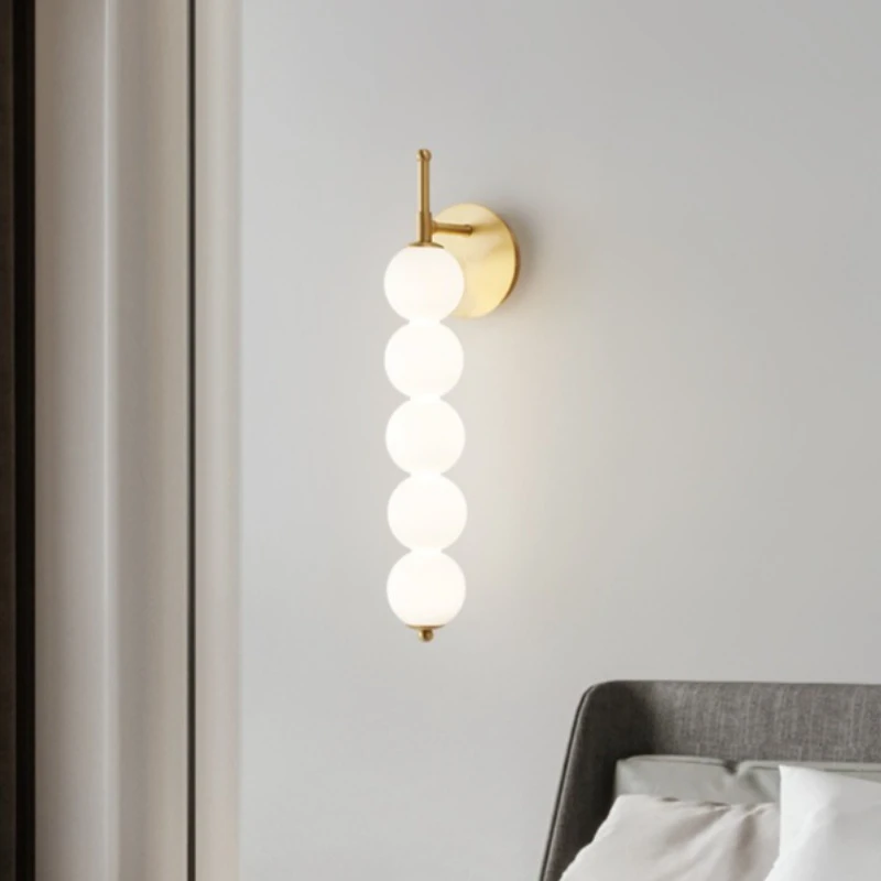 Cream Style Gourd Wall Lamp, Living Room Background Wall Decoration, Hallway Staircase, Master Bedroom Wall Lamp, Bedroom Bedsid