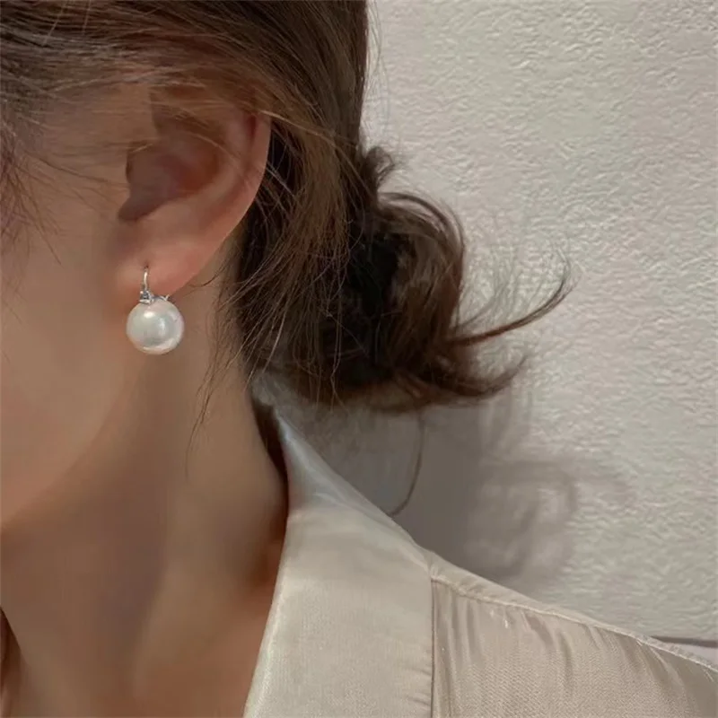 LAYA 2025 NEW 925 Sterling Silver Earring Shell Pearl Earring Korean Style For Women Wedding Party Gift Fashion Elegant Jewelry