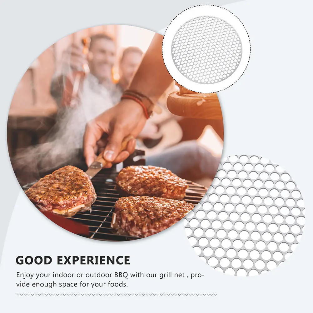 

Grilled Net Round Metal Mesh Tool Stainless Steel Barbecue Cooking Grate Make Tea Picnic Mats