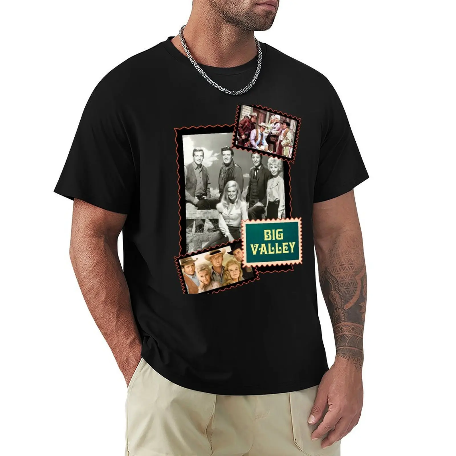 Big Valley, Barkley Ranch in the Wild West, 1960's Series T-Shirt man t shirt korean fashion Men's clothing image 3