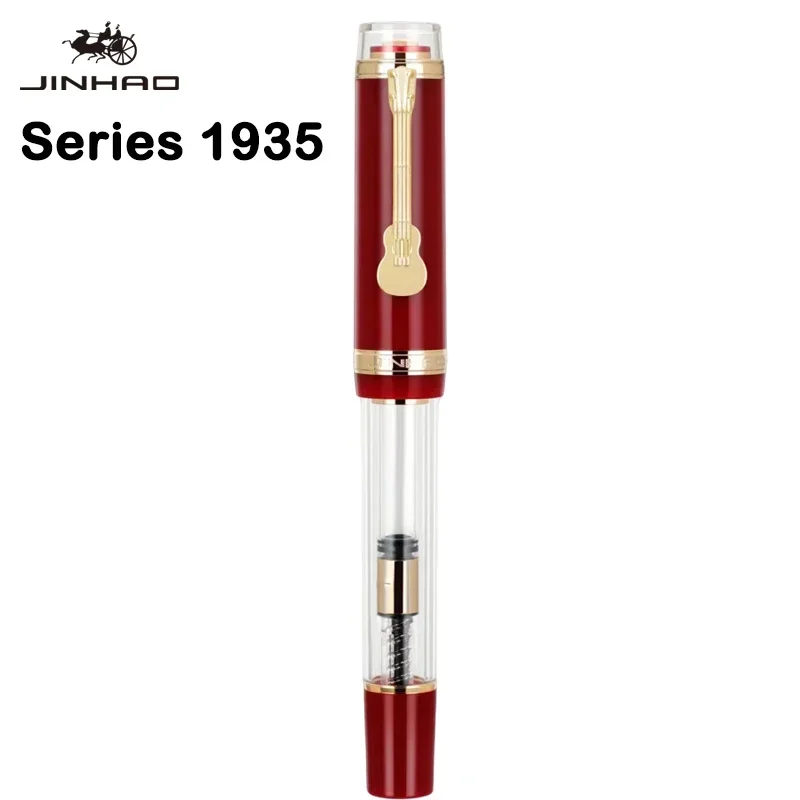 JINHAO 1935 TIANDAO Fountain Pen Guitar Clip F/M 40MM Sword Nib Writing Pen PK 9019 82 Office School Supplies Stationery