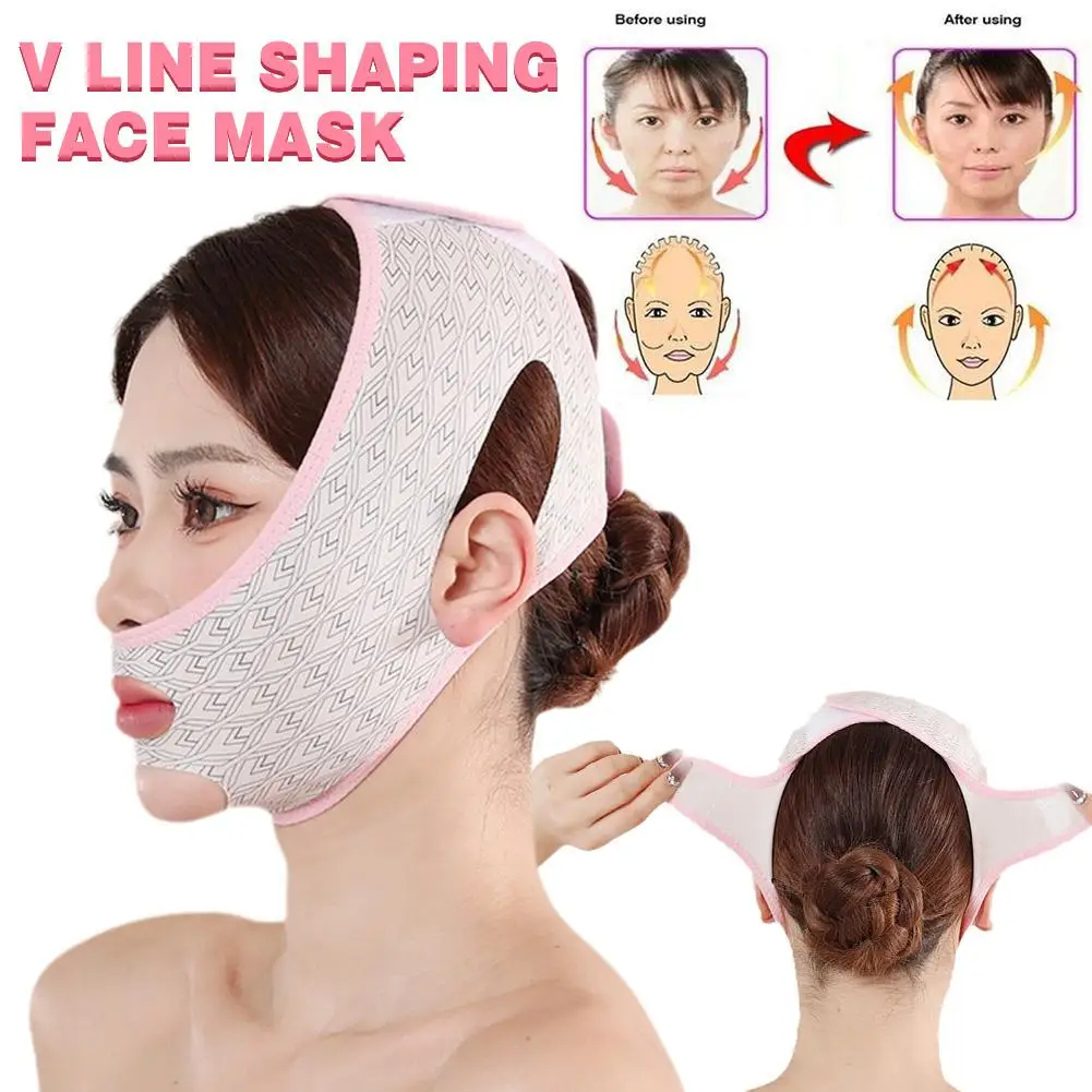 Verstelbare V-Face Bandage Lift Up Riem Verminderen Dubbele Kin Gezicht Beeldhouwen Slaapmasker Face Lifting Tapes Gezichtsverzorging Tools