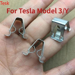 Modelli Tesla Model3ModelX ModelY door interior panel iron steel clip accessori per clip con fibbia fissa