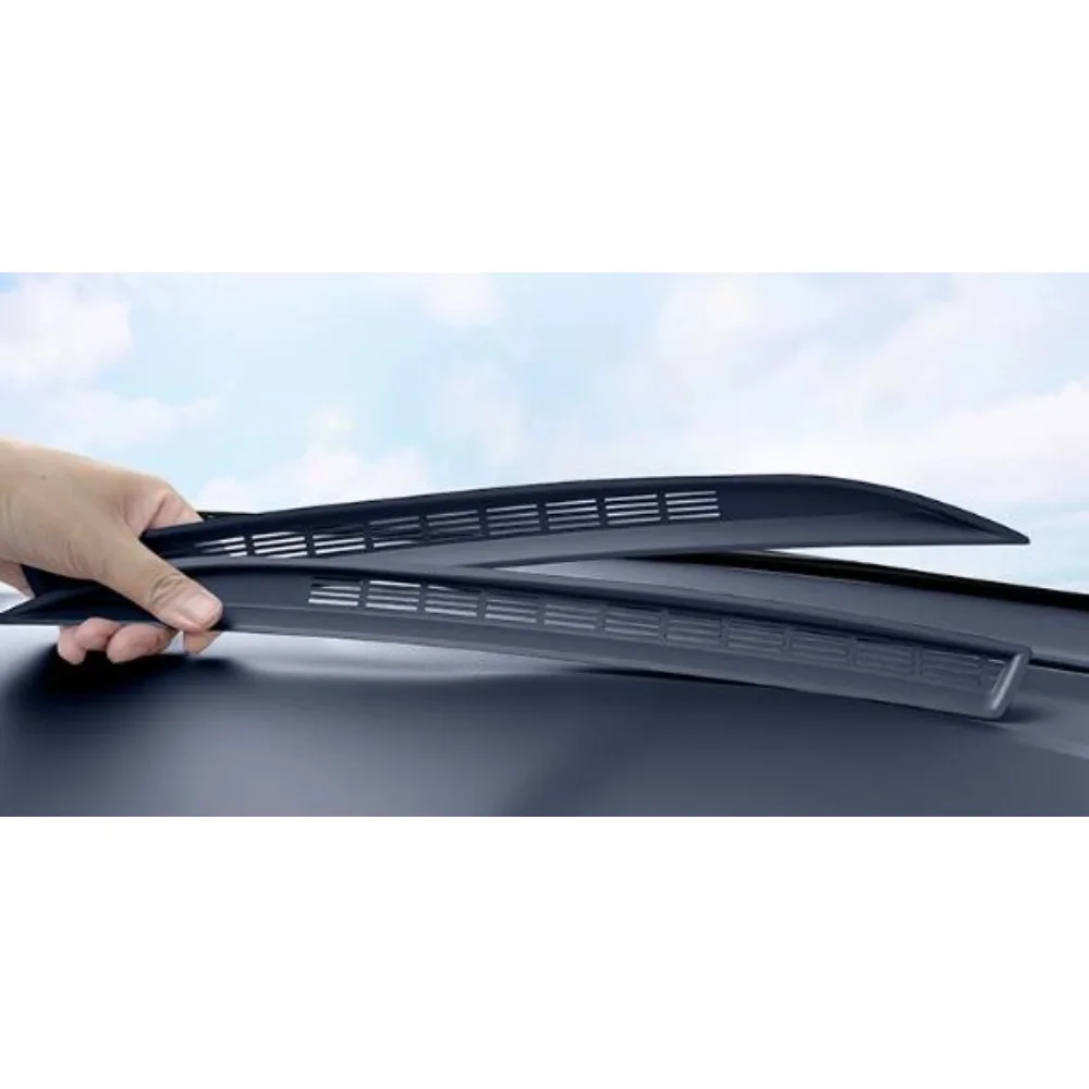 Barnd New Front Windshield Defogger Vents Molding Dashboard Defrost Air Vent Outlet Decor Trim Cover for MG4 EV 2026 1set