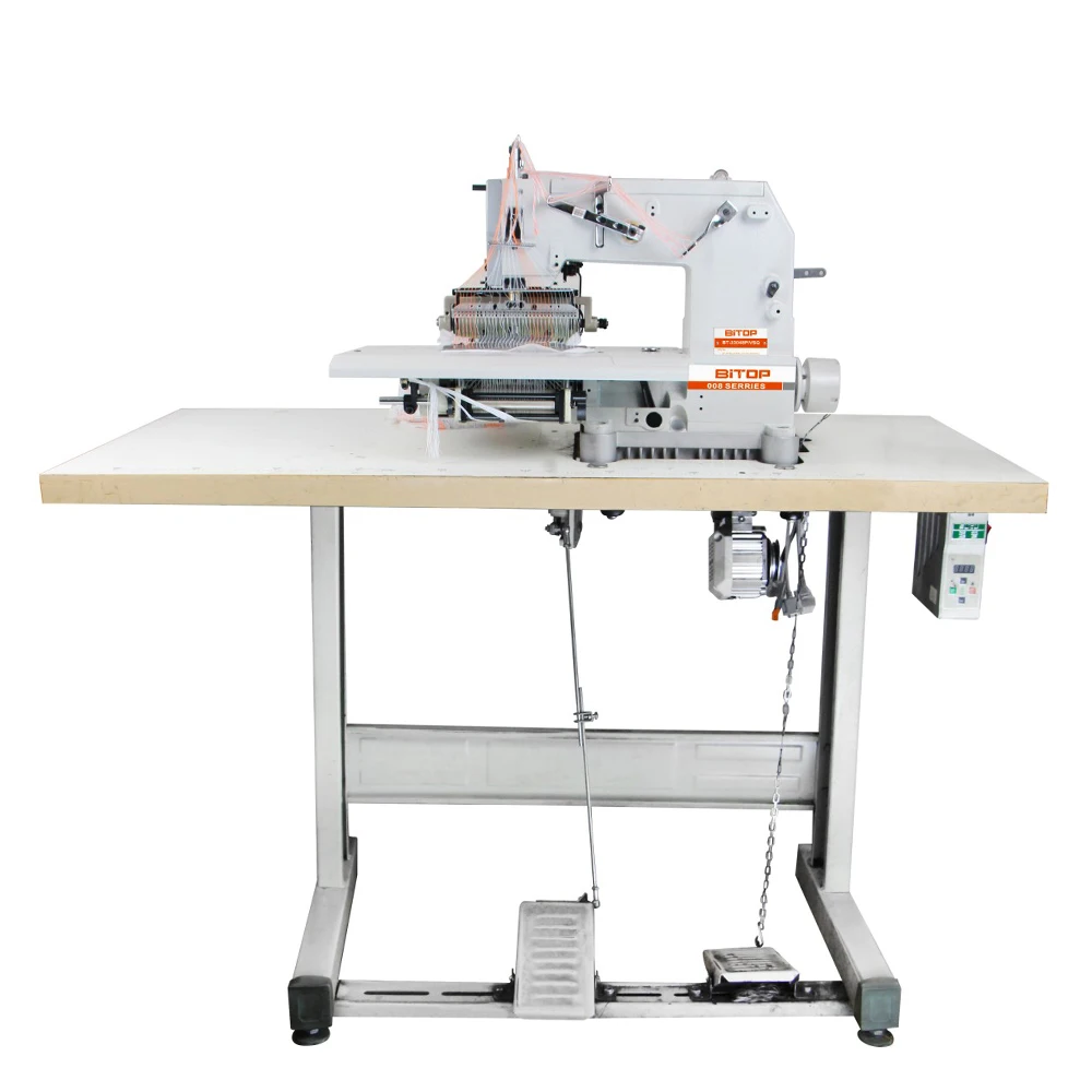 KANSAI Type Flat Bed 33 Needle Elastic Shirring Machine Dress Making
