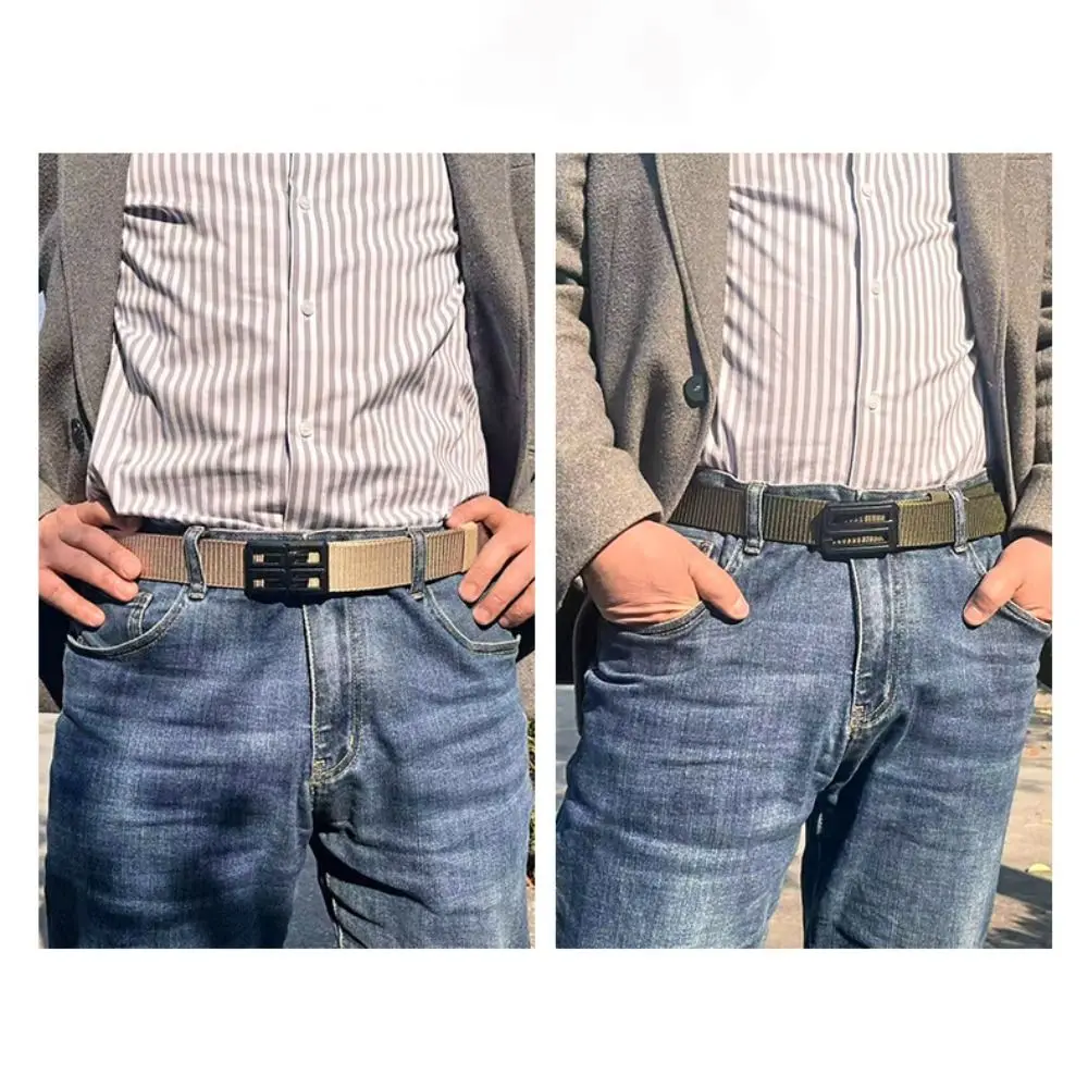 العصرية التجفيف السريع النايلون مضفر حزام العلامة التجارية الفاخرة دائم مشبك معدني حزام عارضة الرياضة في الهواء الطلق حزام للنساء رجل