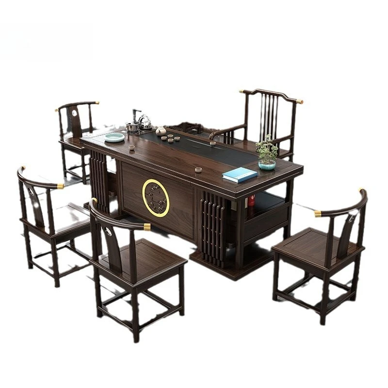 

A complete set, tea table and chairs, combination, tea set, office.