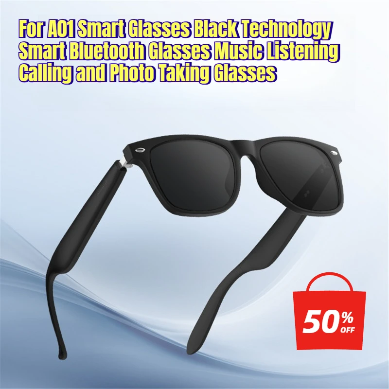 

For A01 Smart Glasses Black Technology Smart Bluetooth Glasses Music Listening Calling and Photo Taking Glasses