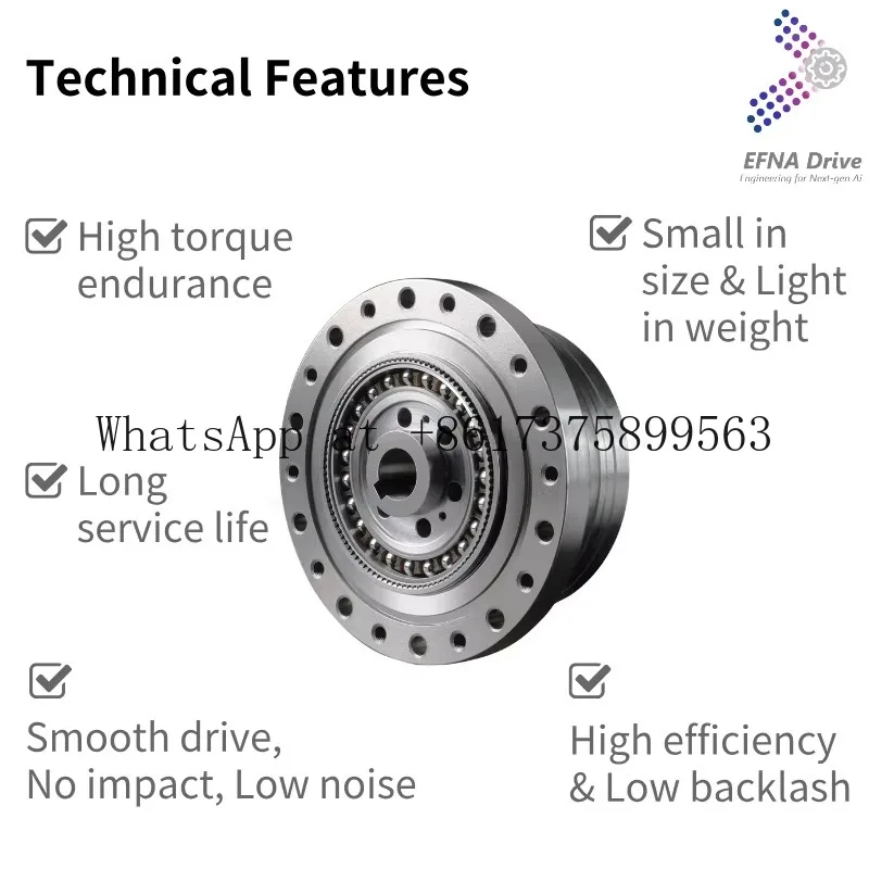 Customizable ODM High-Speed High-Torque Low-Backlash Harmonic Drive Gearbox Speed Reducer