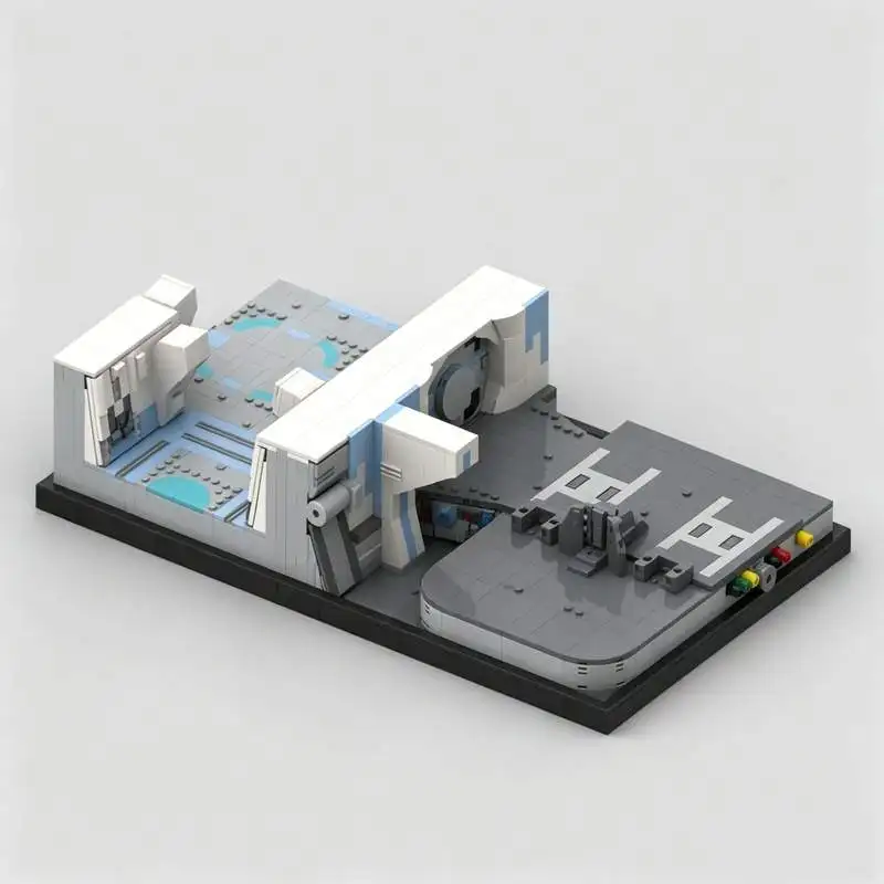 1941PCS Lucrehulk Command Center Pack Sci-Fi Space Model Custom Puzzle DIY Assembly Building Blocks Creative Toy Collection Gift