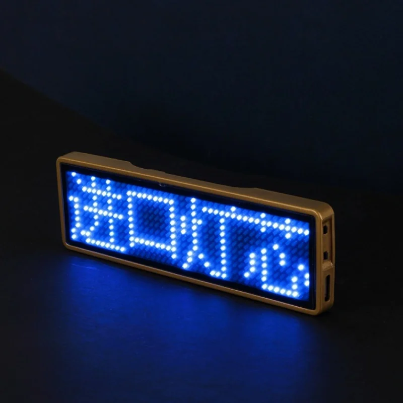 Customized. Led Badge Work Badge Led Business Card Screen Pin Badge Badge Designated Driver