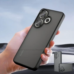 For Xiaomi Redmi Turbo 3 Case Xiaomi Redmi Turbo 3 Cover Luxury Matte PC Shockproof Original TPU Back Cover Xiaomi Redmi Turbo 3