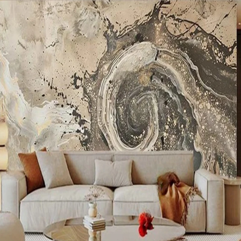 

Custom Wall Murals Vintage Abstract Graffiti Marble Oil Painting Wallpaper for Living Room Bedroom Office Hotel Decor Background