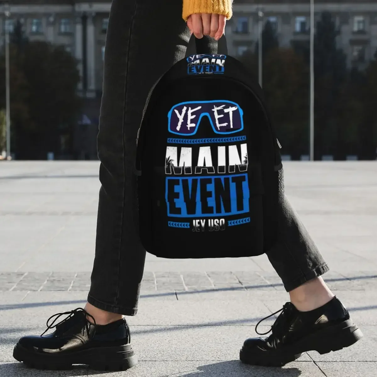 حقيبة ظهر Jey Uso Yeet Vintage Graphic مطبوعة رائجة البيع Daypack للأولاد والبنات حقيبة كتب حقائب كتف للرجال والنساء حقيبة مدرسية للأطفال