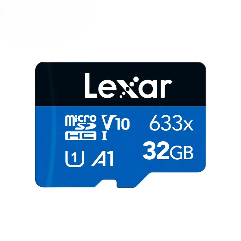 Lexar 633X Memory Card Micro SD Card Class 10 A1 Blue UHS-I SDHC SDXC Flash Cards TF Cards 128GB 256GB for Camcorder
