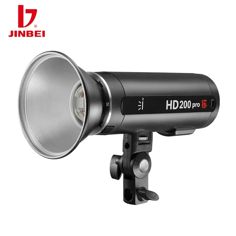 JINBEI HD 200 PRO 200Ws TTL 2.4G 1/8000 HSS Pocket Flash With Battery Outdoor Camera Flash Lights