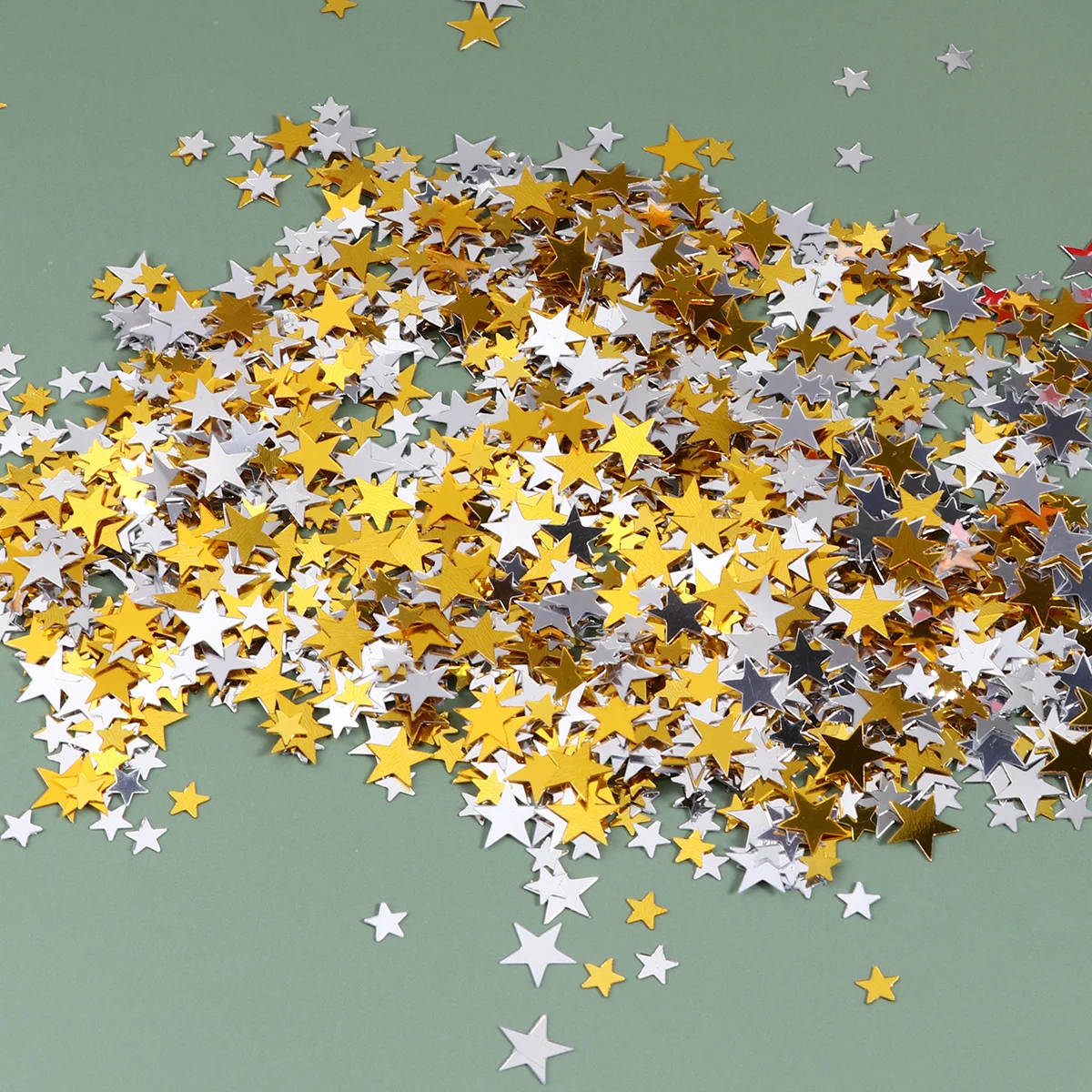 

1Pack Mixed Size Resin Star Confetti Gold Silver Wedding Birthday Table Decoration Five-Pointed Star Party Festival Ambiance