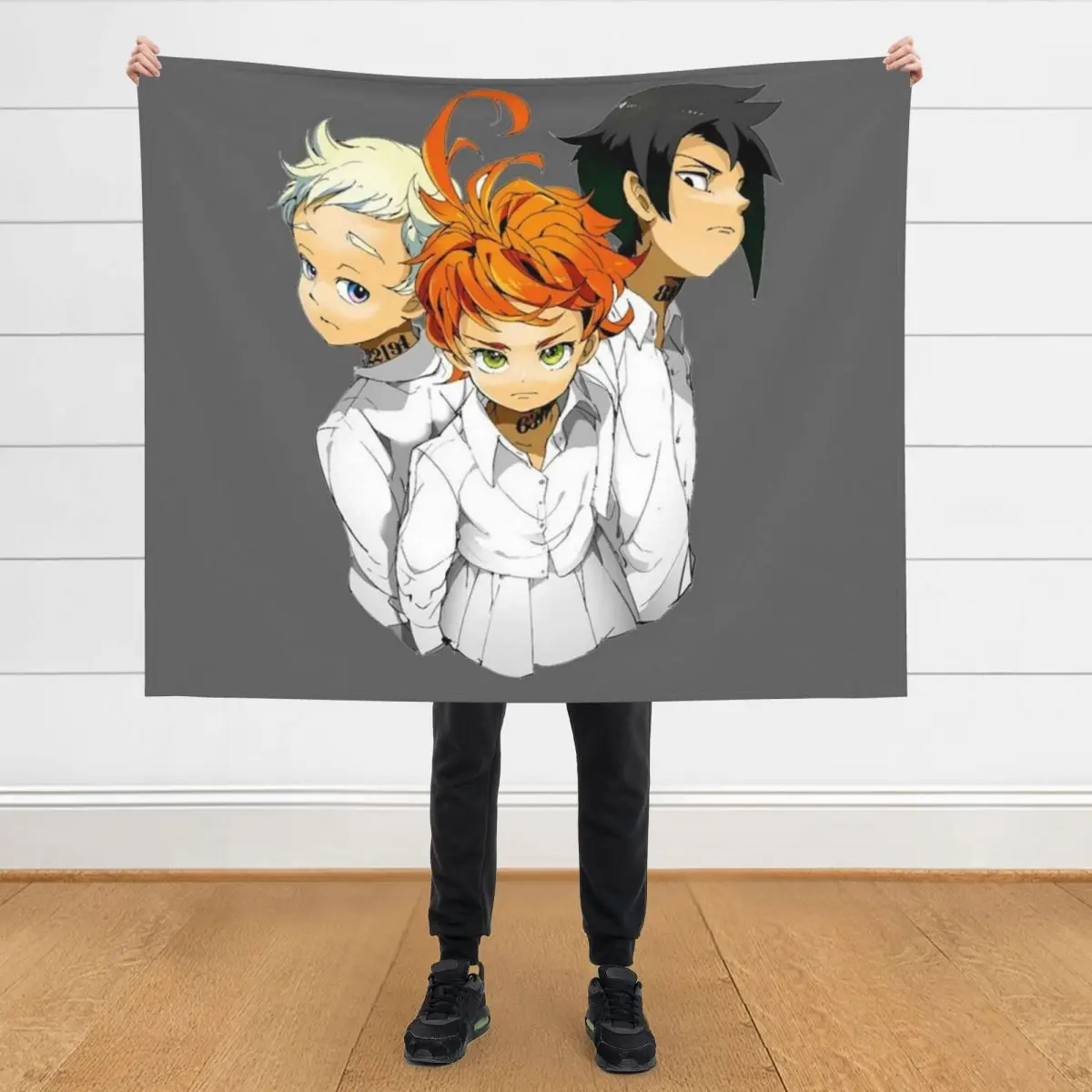 

The Promised Neverland Throw Blanket For Baby Tourist Soft Plush Plaid Blankets