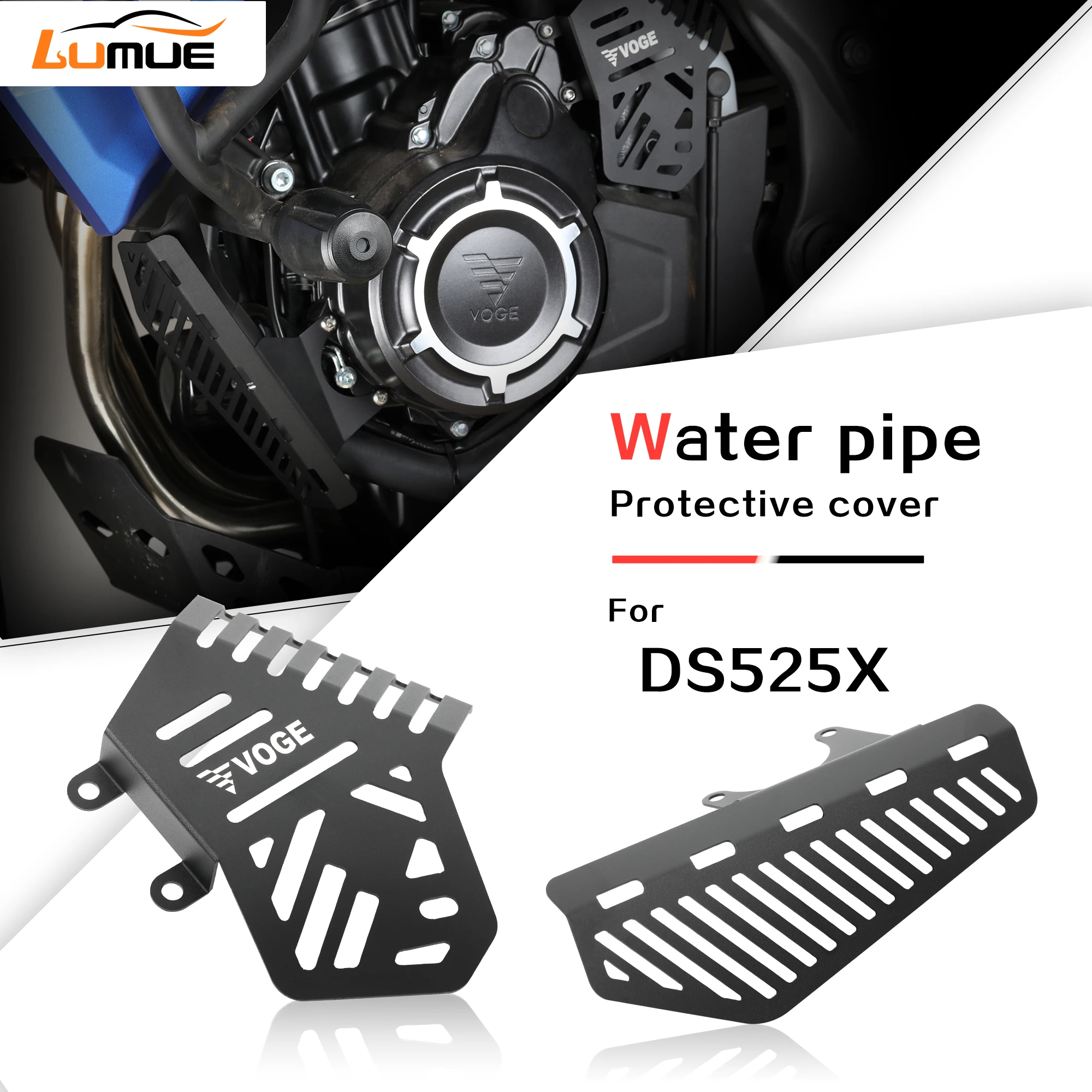 Motorcycle Accessories Water pipes Cover Throttle Body Aluminum Protector Guard For VOGE 525DSX DS525X DSX DS 525 X 2023-2024