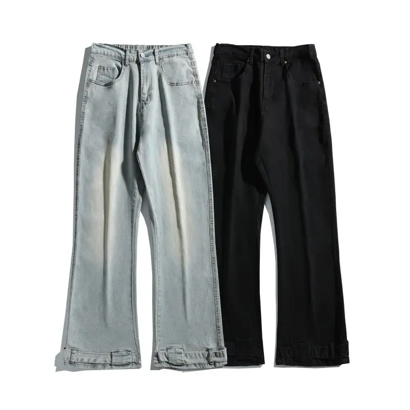 Spring/Autumn New Jeans Men's Loose Straight Casual Versatile Men's Pants Summer Long Pants Men's Autumn