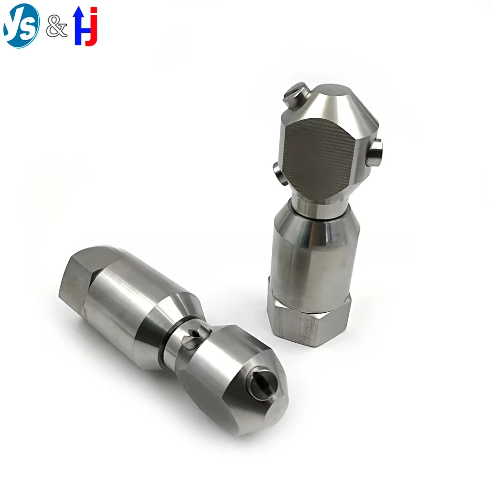 YS Hochwertige rotierende Reinigungsdüse vom Typ 18250, 360-Grad-Rotationssprühkopf-Waschdüse aus Edelstahl