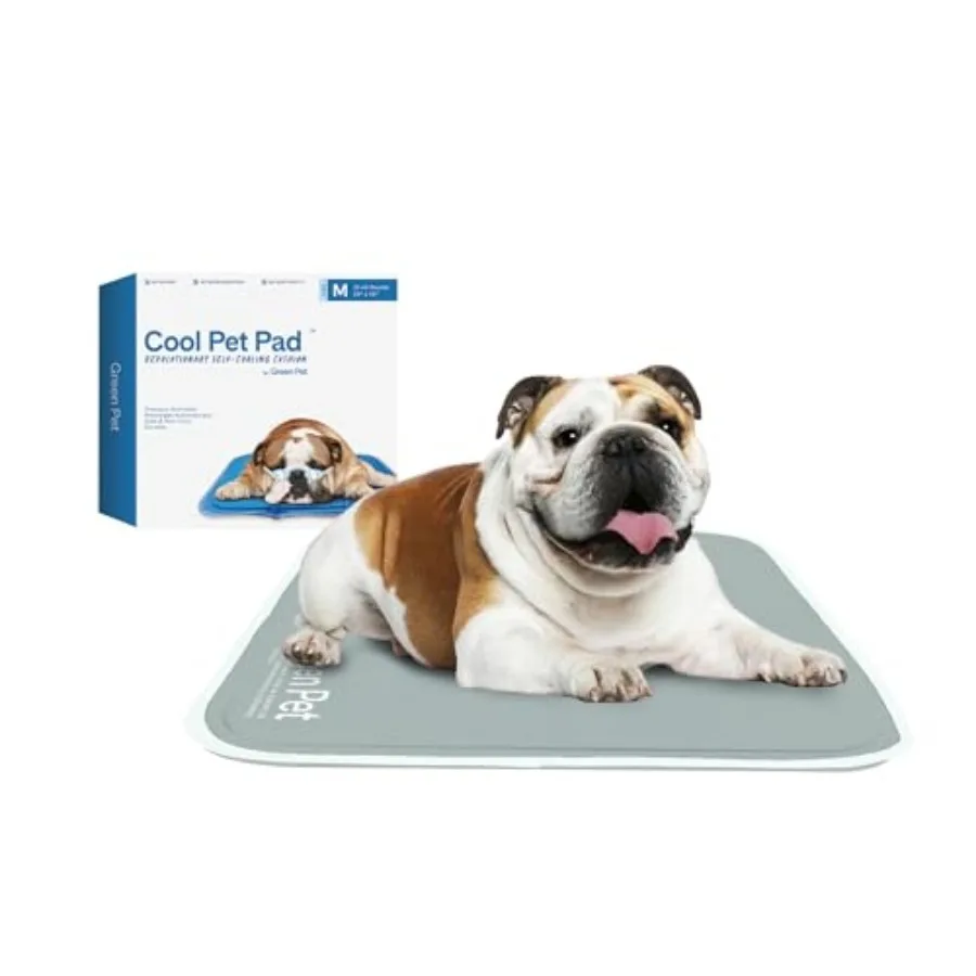 Cool Pet Pad  Self-Cooling, Pressure Activated Mat for Dogs and Cats from 21-45 lbs - Non-Toxic Gel, No Water Needed