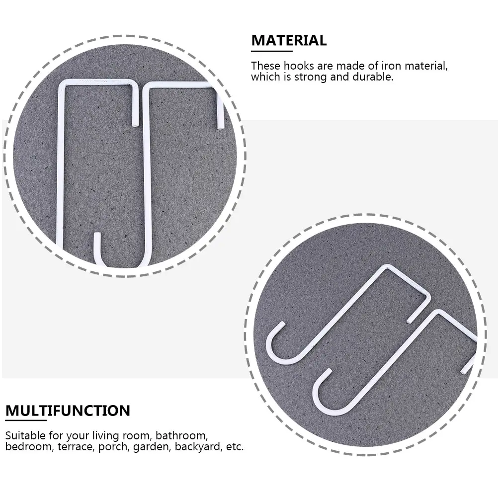 

8Pcs Mounted Plant Brackets Retro Style Hanging Hooks for Indoor Outdoor Hooks for Hanging Plant Flowerpot Hook