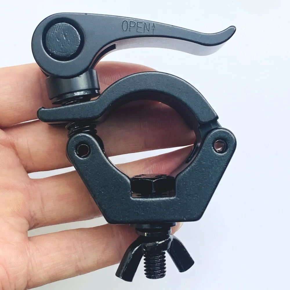 25-30mm Round Truss Clamp Quick Release Aluminum Alloy O Clamps 28-32mm Tube Pipe Lighting Stand Fast Lock Mounting Hooks Clamps