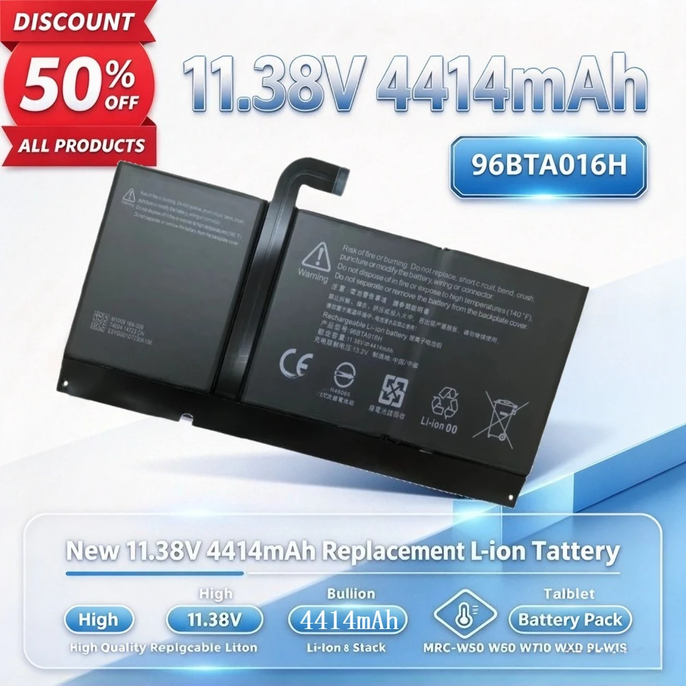 New 96BTA016H 11.38V 4414mAh Replacement Li-ion Tablet Battery for Pro 8 1982 1983 High Capacity Replacement Tablet Battery Pack