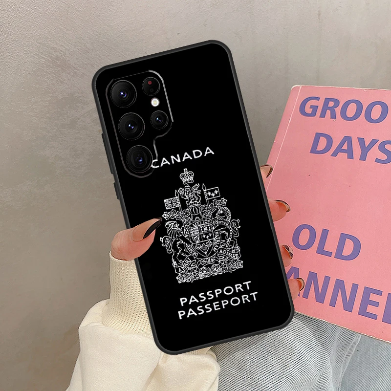 Etui z flagą Kanady dla Samsung Galaxy S25 Ultra S20 S21 S22 S23 S24 Ultra S9 S10 Plus S25 FE Cover Coque