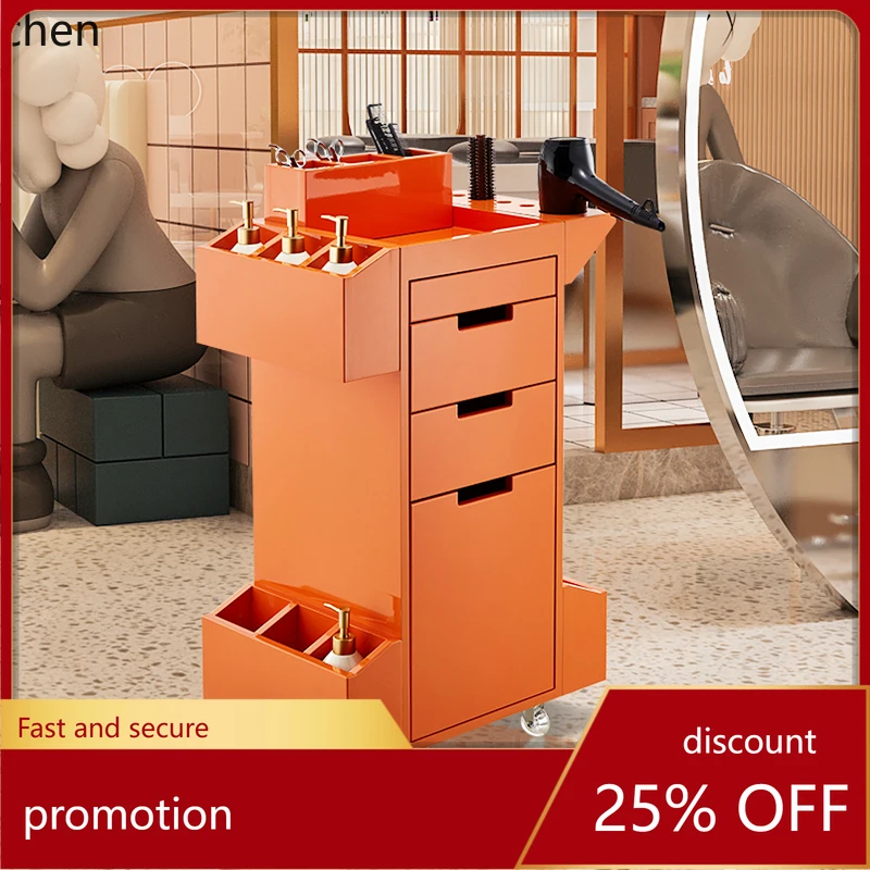 

HT Barber Shop Tool Cabinet Hair Salon Tool Cart Beauty Salon Multifunctional Shelf Cabinet