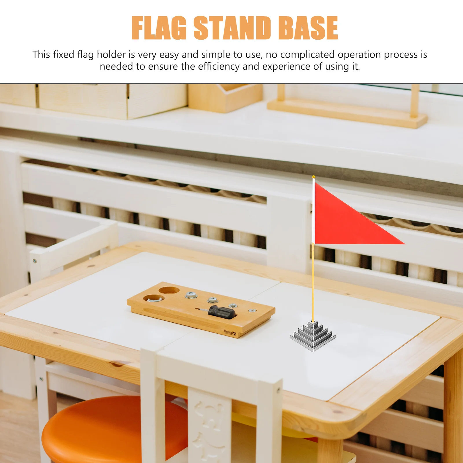 20pcs Flagpole Base Tabletop Flag Holders Desktop Stands Brackets For Office Meeting Display National Flag