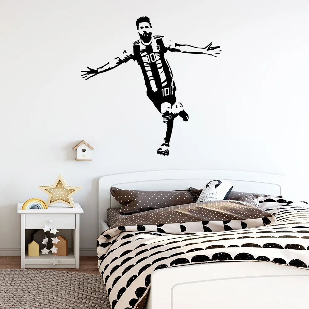 1PC Excellent Soccer Wall Sticker Wall Decal Sticker Home Decor Study Room Removable Decor Wall Decals