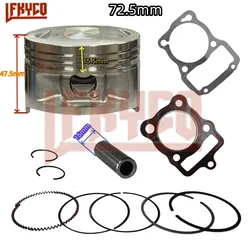 Engine Parts 72.5mm Big Bore Piston for Zongshen Honda CG250 CG 250 To CG300 Cylinder Pin 16mm Rings Kit Motorcycle Accesories