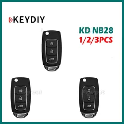 1/2/3pcs KEYDIY NB28 Multifunctional Universal Remote Key 3 Buttons NB Series Car Remote Key for KD900 KD900+ URG200 KD-X2 Mini