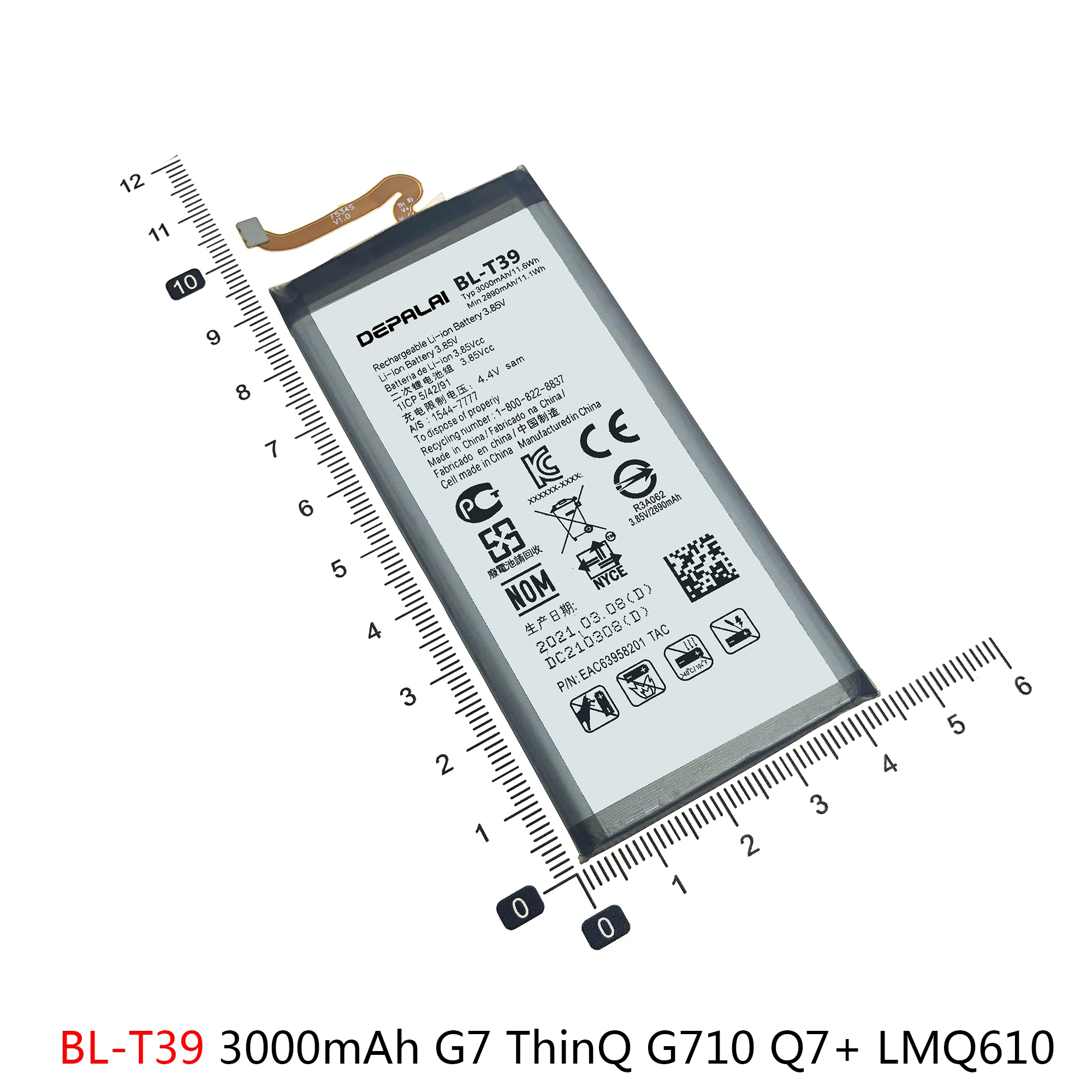 BL-T33 BL-T37 BL-T39 Battery For LG Q6 M700 Q Stylo4 Q710 G7 ThinQ G710 Q7+ LMQ610 phone Batteries