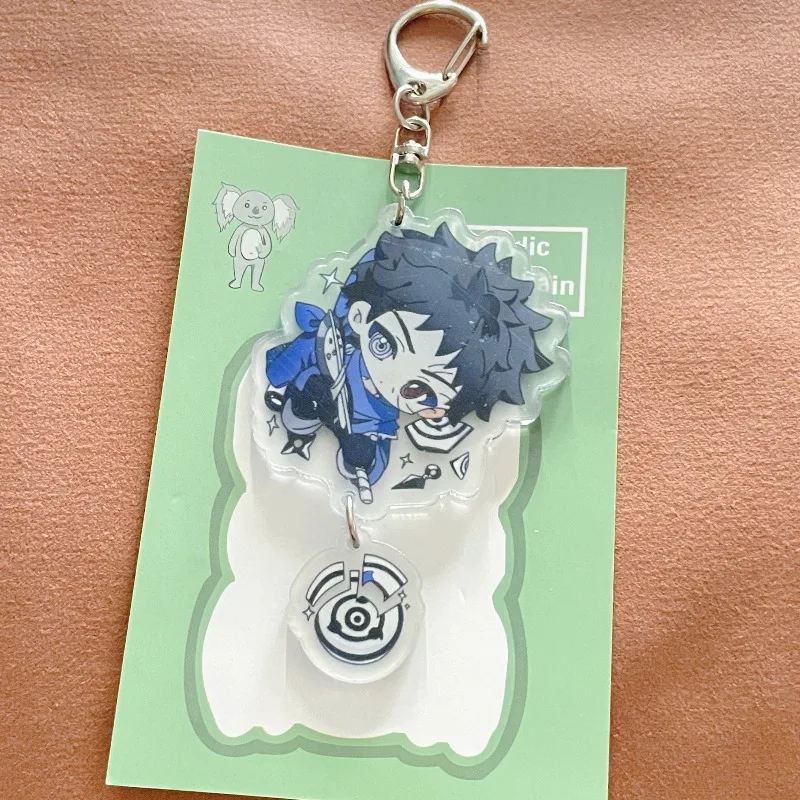 Portachiavi in acrilico del fumetto di Naruto Uchiha Obito Anime Action Figures Portachiavi Decorazione Modello Regali di Natale per i fan dell'anime di Naruto