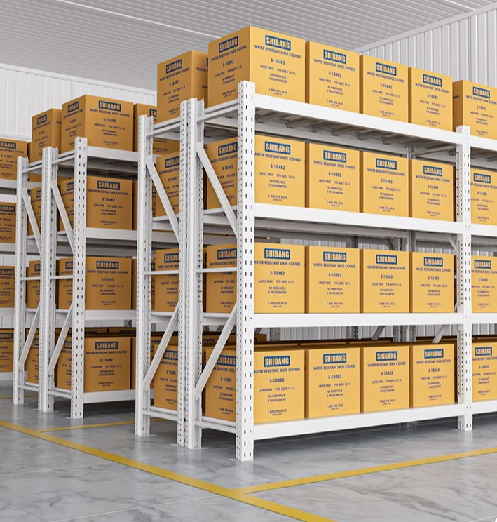 Metal Iron Shelf for Warehouse Thickened Panel Noise Free Easy Assembly Solid Construction Ergonomic Design Compact Size