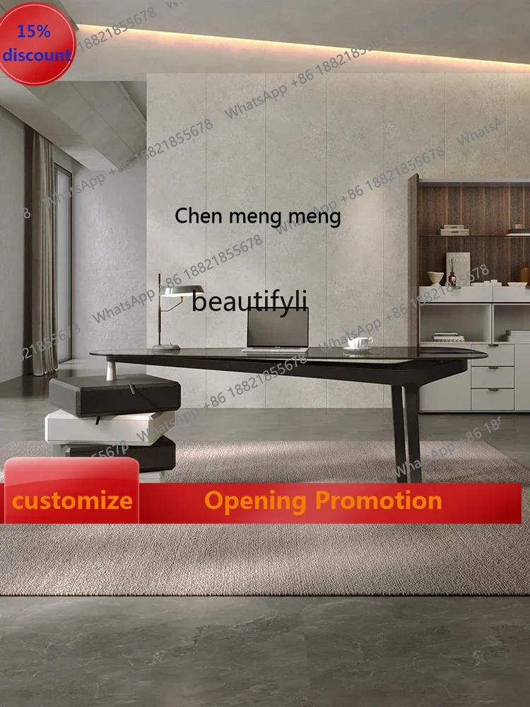 

ss7304Desk Light Luxury Modern Study High-End Office Computer Desk Italian Designer Table