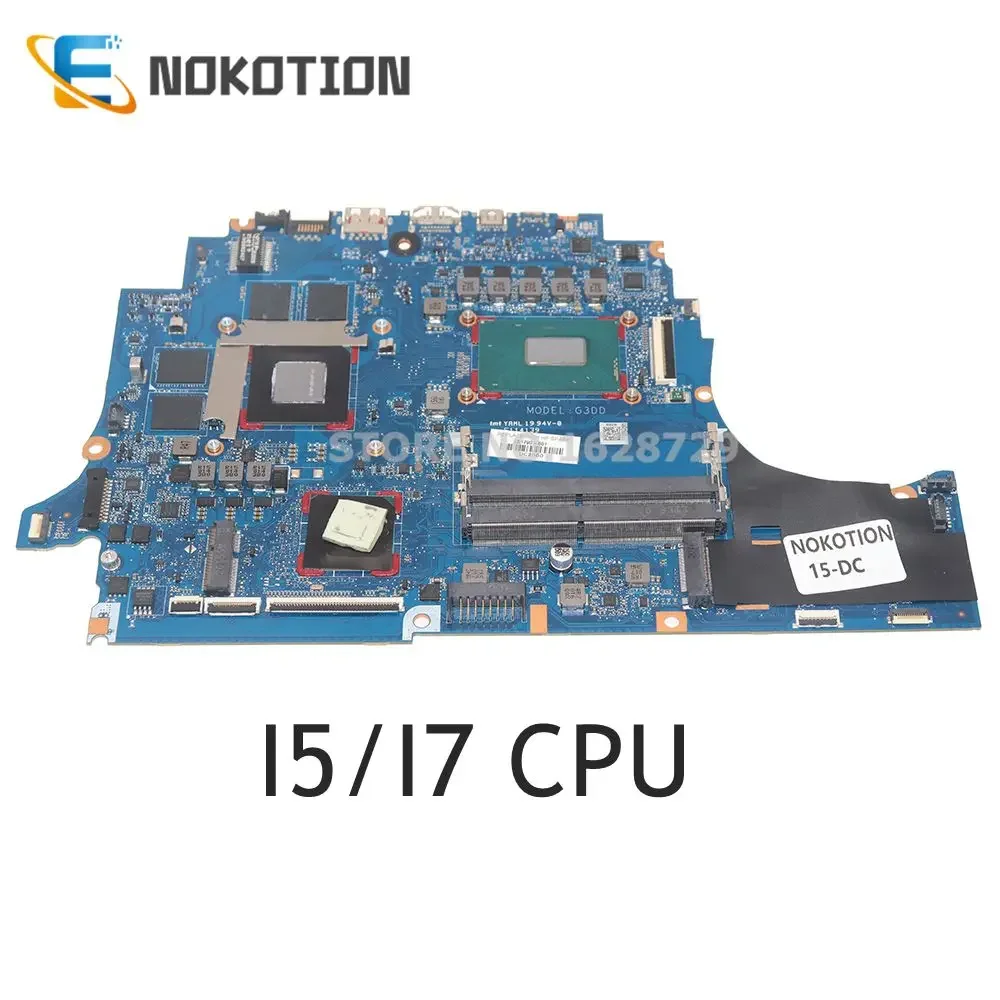 NOKOTION L51791-001 L51790-501 L51790-601 DAG3DDMB8C0 For HP 15-DC Laptop Motherboard With I5/I7 CPU GTX1650 4GB