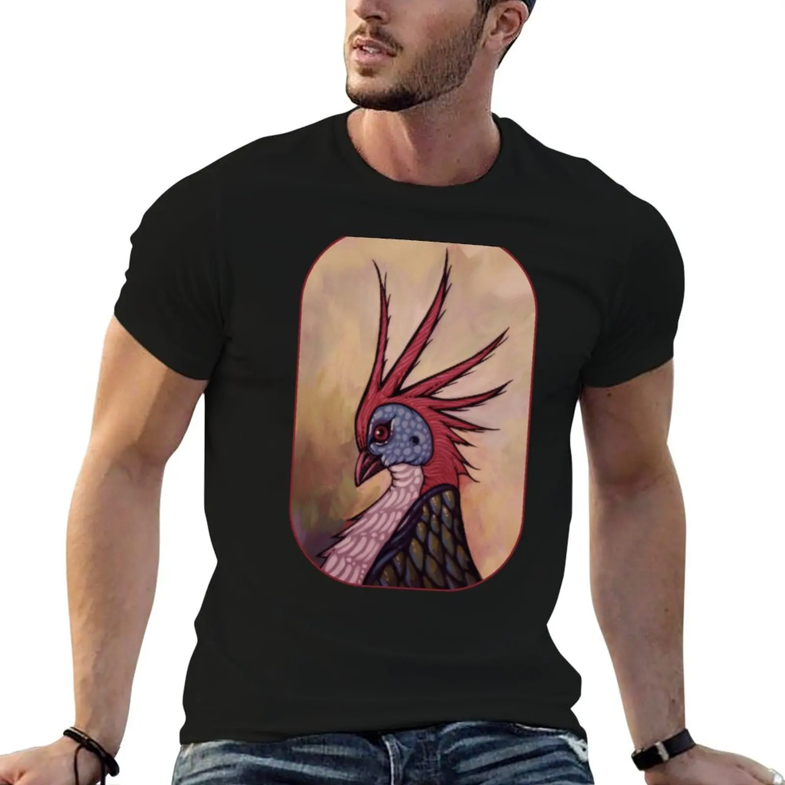 

Hoatzin From Paint Along T-Shirt t shirt man casual man t shirts for men T-Shirt