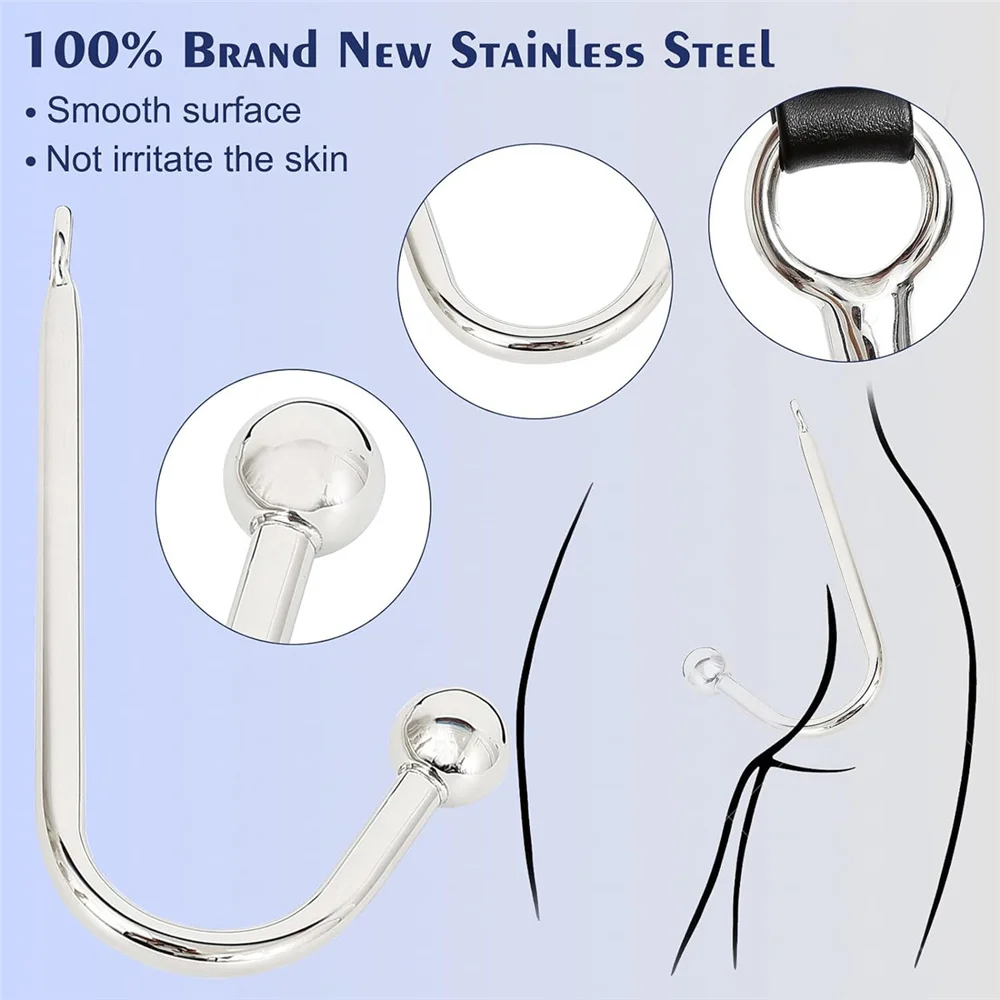 مجموعات الالعاب الجنسية السنانير الشرج أصفاد بولي SM SM الوثن BDSM عبودية الشرج المقابس الرقبة ضبط النفس الخلفية تأثيري الرقيق لعبة الجنس للزوجين #3